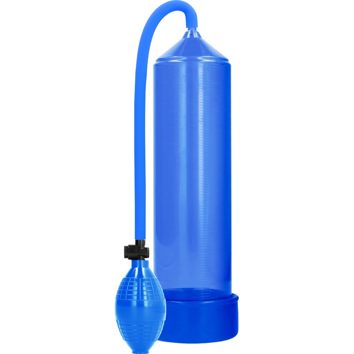 Синяя ручная вакуумная помпа для мужчин Classic Penis Pump - PUMPED