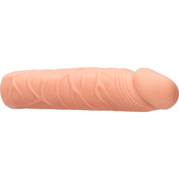 Телесная увеличивающая насадка Penis Extender - 17,5 см - RealRock. Фотография 6.