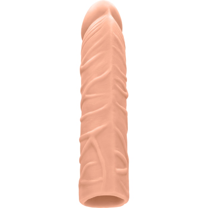 Телесная увеличивающая насадка Penis Extender - 17,5 см - RealRock