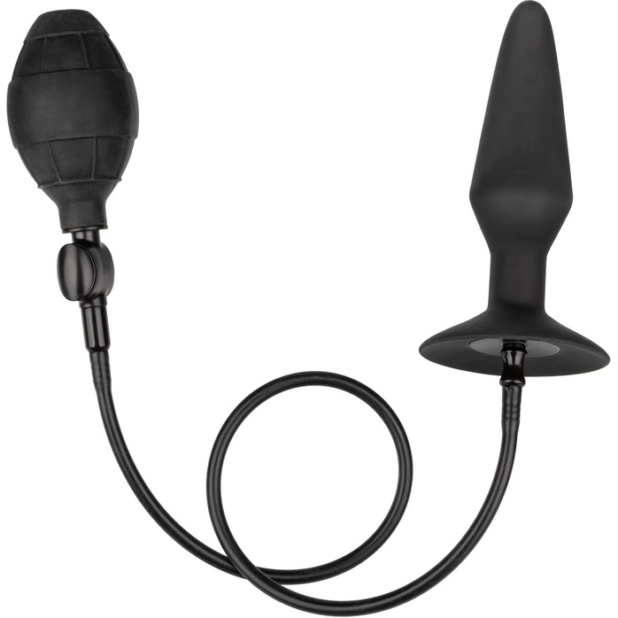 Расширяющаяся анальная пробка со съемным шлангом Large Silicone Inflatable Plug - 13,25 см - Anal Toys