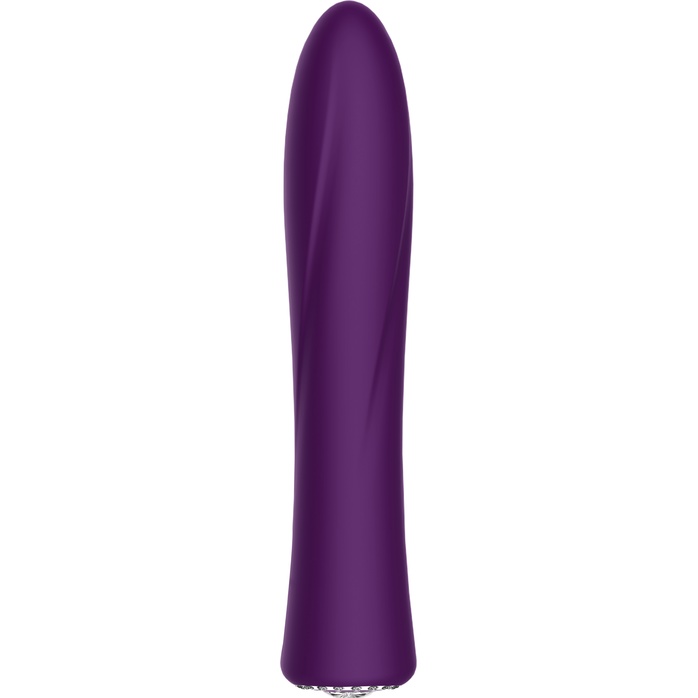 Фиолетовый классический вибромассажер Jewel - 19,5 см - Discretion. Фотография 2.