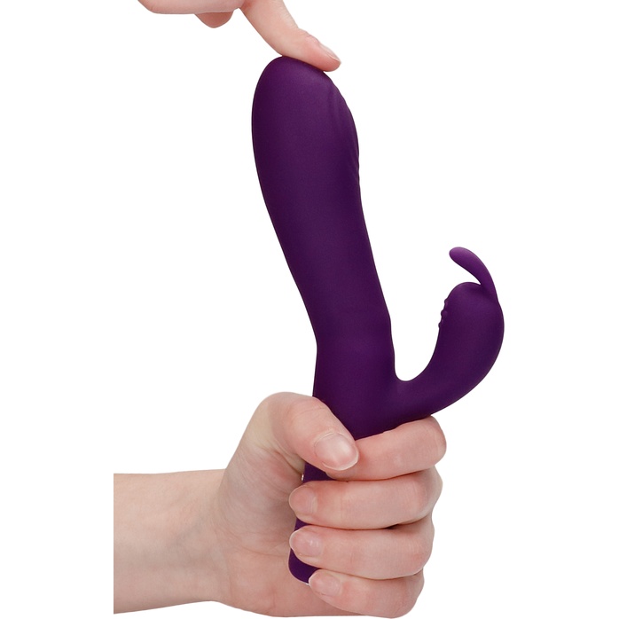 Фиолетовый вибромассажер-кролик Lux - 20 см - Discretion. Фотография 6.