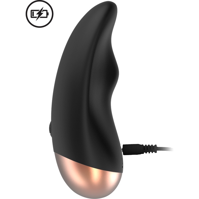 Черный вибратор Chic для клиторальной стимуляции - Elegance. Фотография 8.