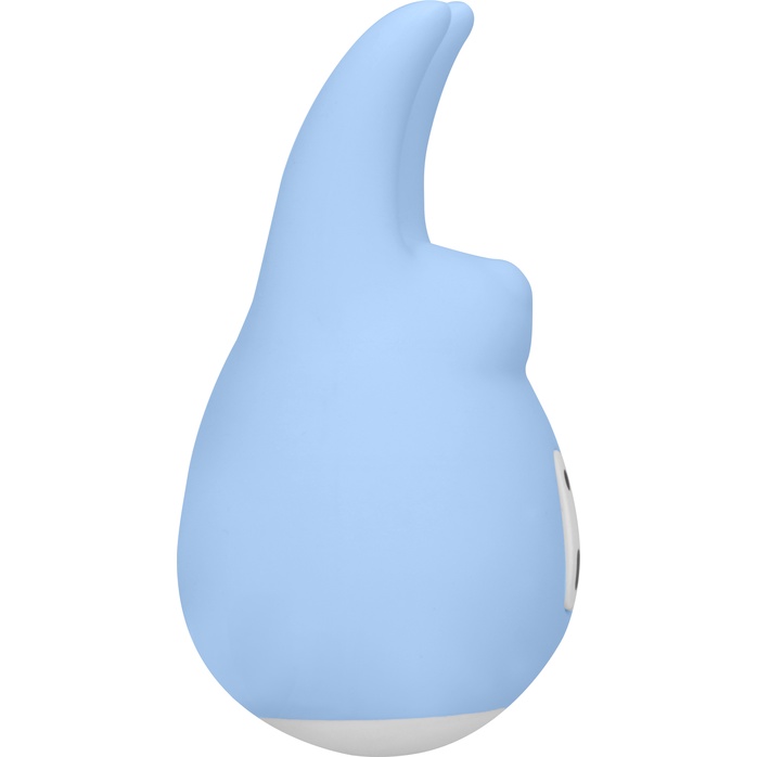 Голубой клиторальный стимулятор Love Bunny - 9,4 см - Loveline. Фотография 3.
