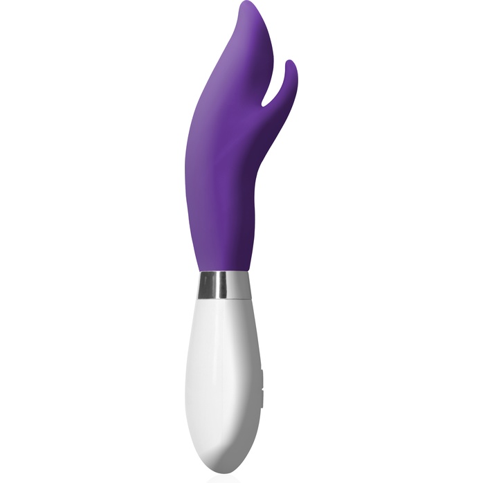 Фиолетовый вибратор-кролик Athos - 22 см - Luna