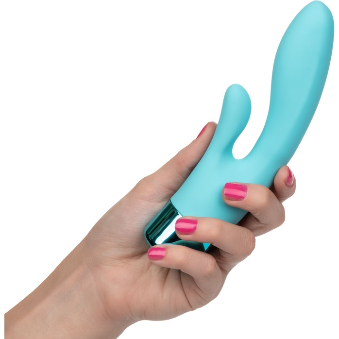 Нежно-голубой вибратор-кролик Eden Lover. Фотография 7.