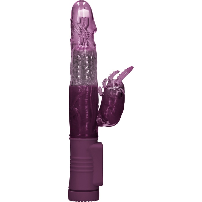Фиолетовый вибратор-кролик Rotating Beetle - 22 см - Shots Toys. Фотография 3.