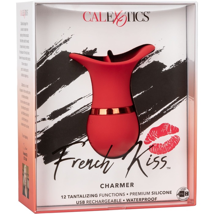 Красный клиторальный вибростимулятор French Kiss Charmer - French Kiss. Фотография 7.