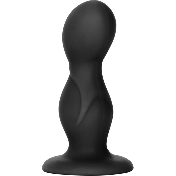 Черный анальный стимулятор Silicone Back End Play - 10,75 см - Anal Toys