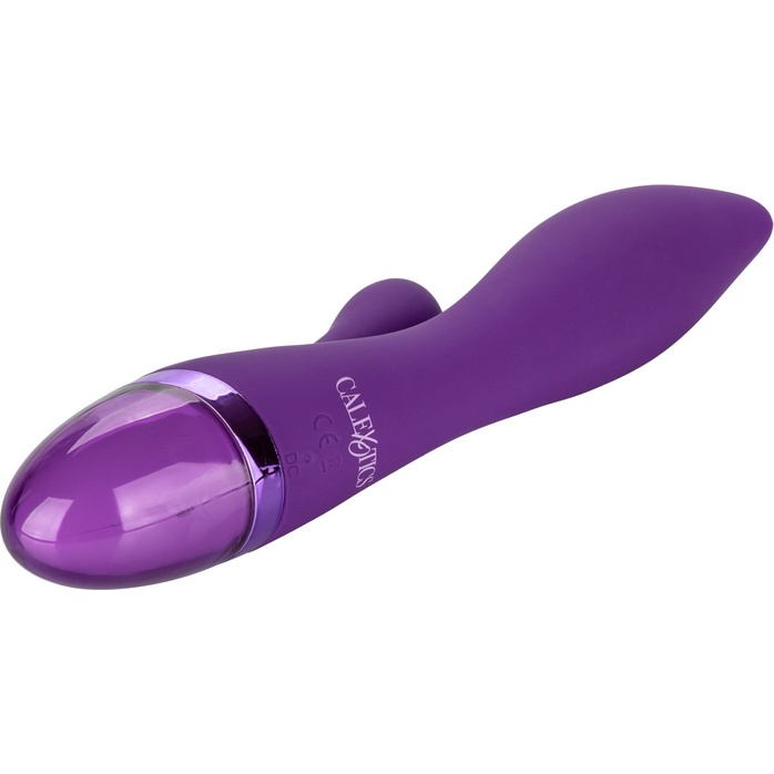 Фиолетовый вибромассажер-кролик Aura Dual Lover - 20,25 см - Aura. Фотография 6.