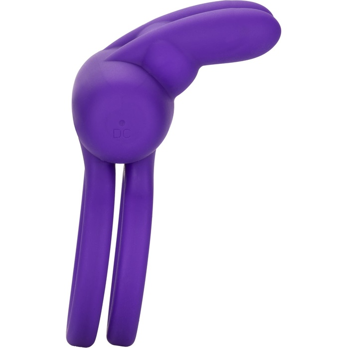 Фиолетовое двойное эрекционное кольцо Silicone Rechargeable Dual Rockin Rabbit - Couples Enhancers. Фотография 3.