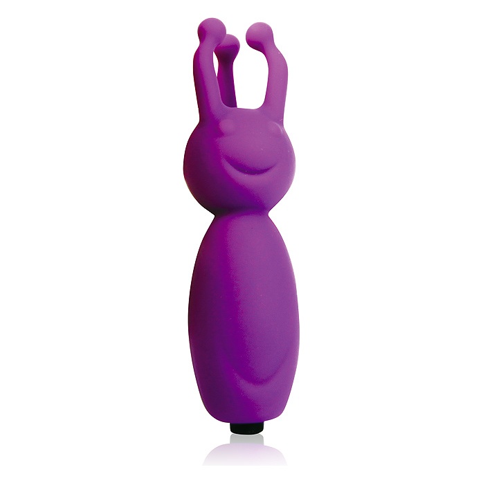 Фиолетовый фантазийный клиторальный стимулятор - 8,5 см