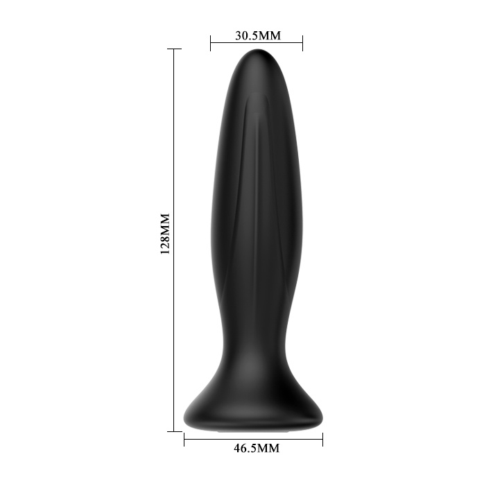 Черная анальная вибропробка Mr Play - 12,8 см - Mr.Play. Фотография 4.