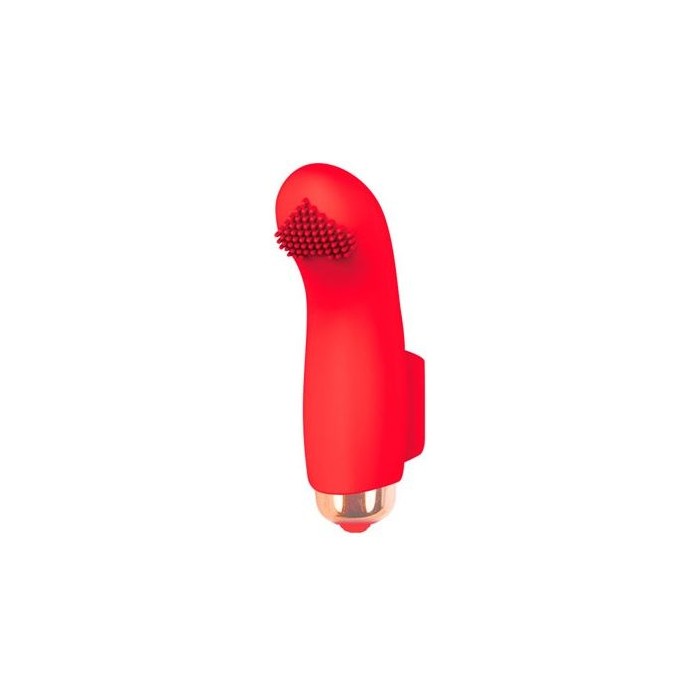 Красная вибропулька с шипиками - 7,2 см - SWEET TOYS