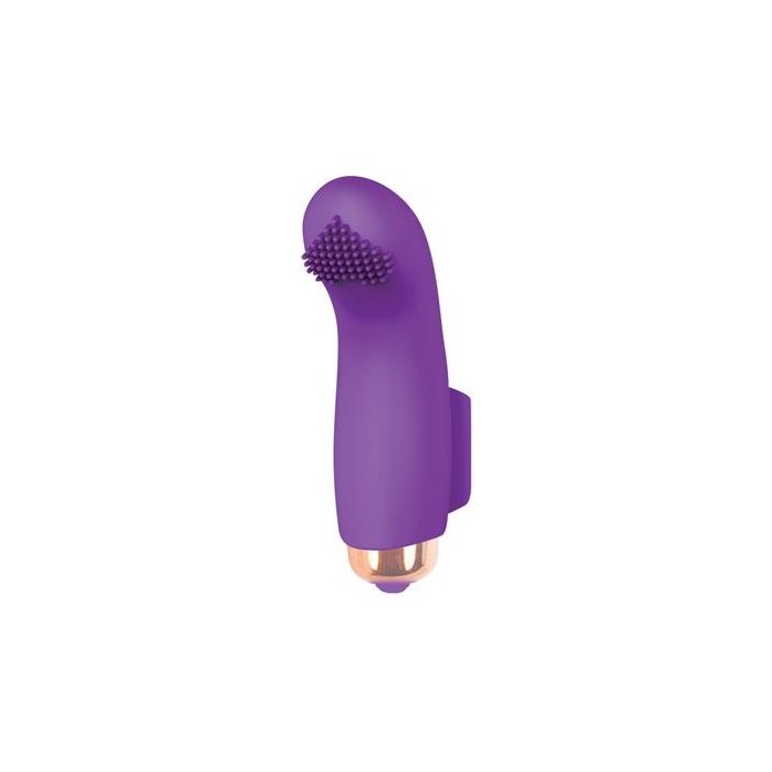 Фиолетовая вибропулька с шипиками - 7,2 см - SWEET TOYS