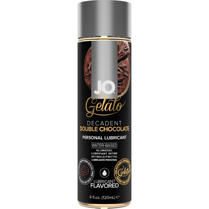Лубрикант с ароматом шоколада JO GELATO DECADENT DOUBLE CHOCOLATE - 120 мл - JO Gelato