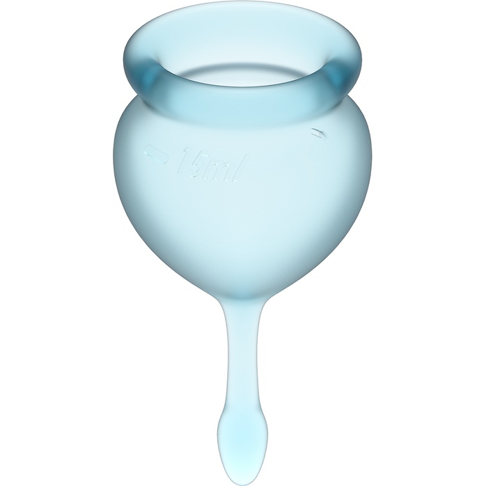 Набор голубых менструальных чаш Feel good Menstrual Cup. Фотография 2.