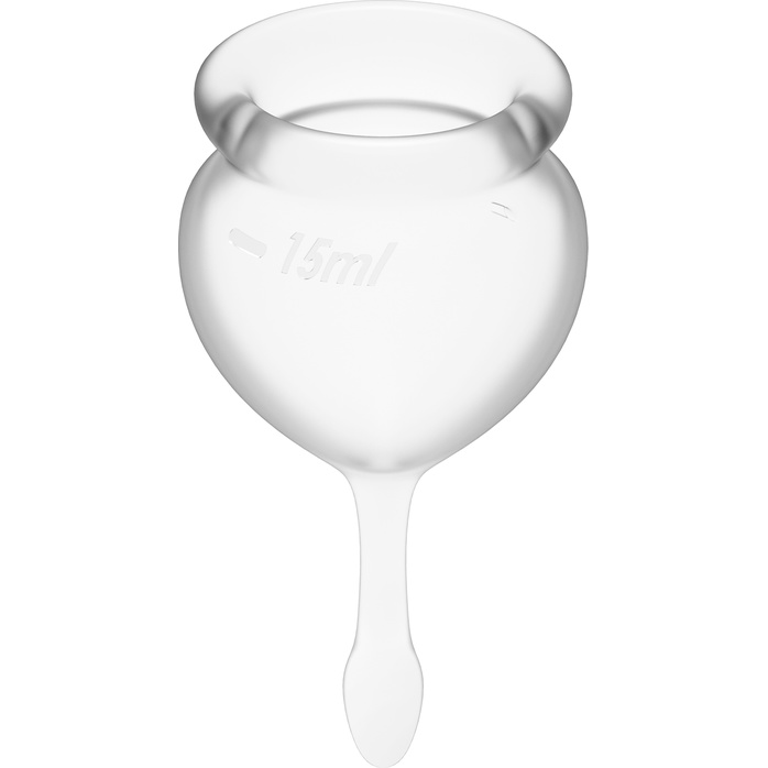 Набор прозрачных менструальных чаш Feel good Menstrual Cup. Фотография 2.