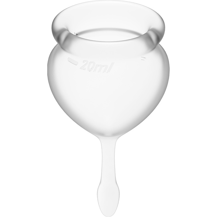 Набор прозрачных менструальных чаш Feel good Menstrual Cup. Фотография 3.