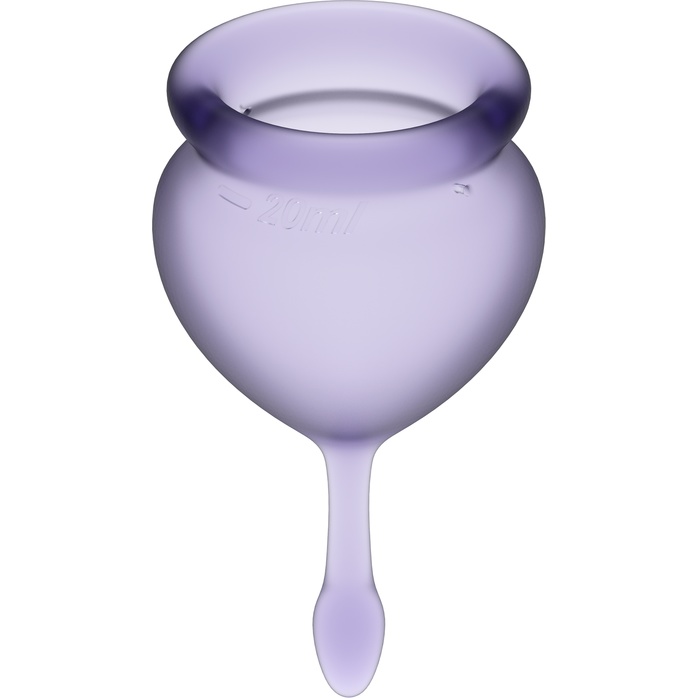 Набор фиолетовых менструальных чаш Feel good Menstrual Cup. Фотография 3.