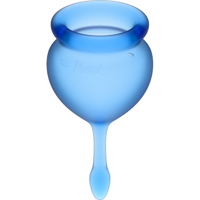 Набор синих менструальных чаш Feel good Menstrual Cup. Фотография 2.