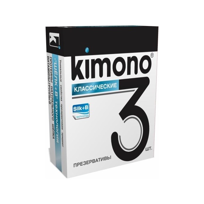 Классические презервативы KIMONO - 3 шт