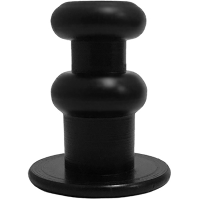 Черный адаптер Vac-U-Lock для насадок к секс-машинам. Фотография 3.