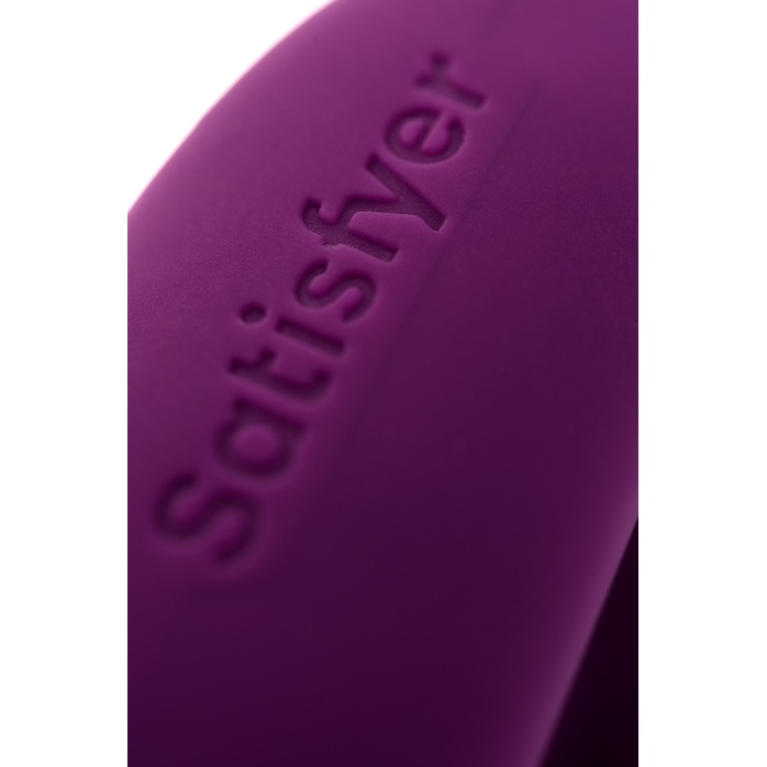 Фиолетовый вибратор для пар Double Joy с управлением через приложение. Фотография 13.