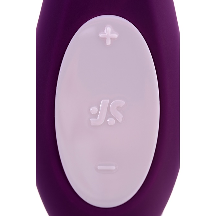 Фиолетовый вибратор для пар Double Joy с управлением через приложение. Фотография 15.
