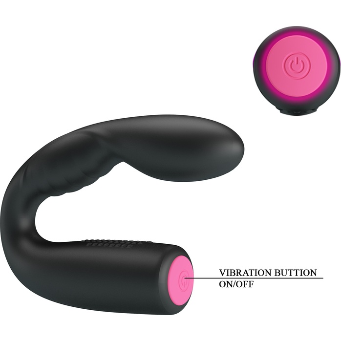 Черный гнущийся вибромассажер Quintion - 14 см - Pretty Love. Фотография 7.