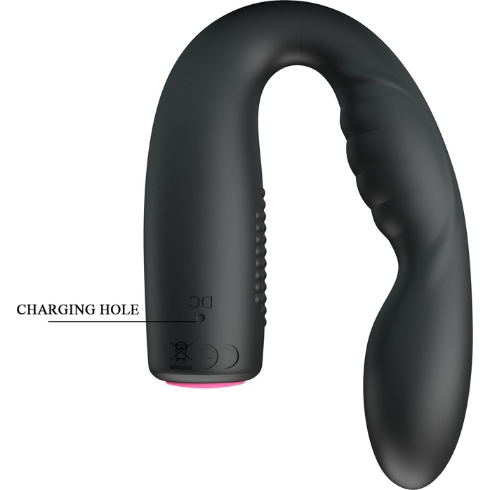 Черный гнущийся вибромассажер Quintion - 14 см - Pretty Love. Фотография 8.