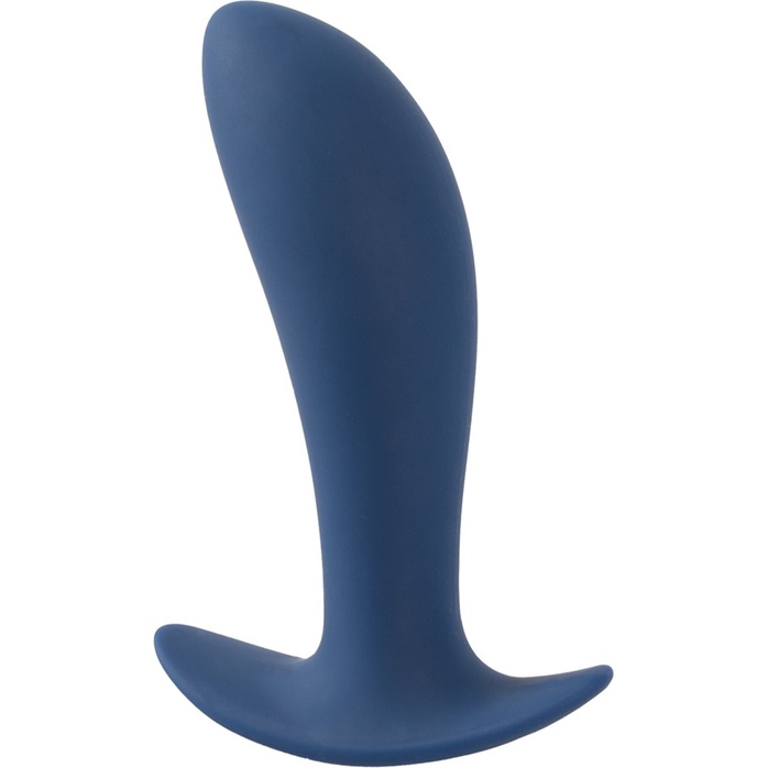 Синяя анальная втулка с вибрацией Vibrating Butt Plug - 12 см - You2Toys. Фотография 2.