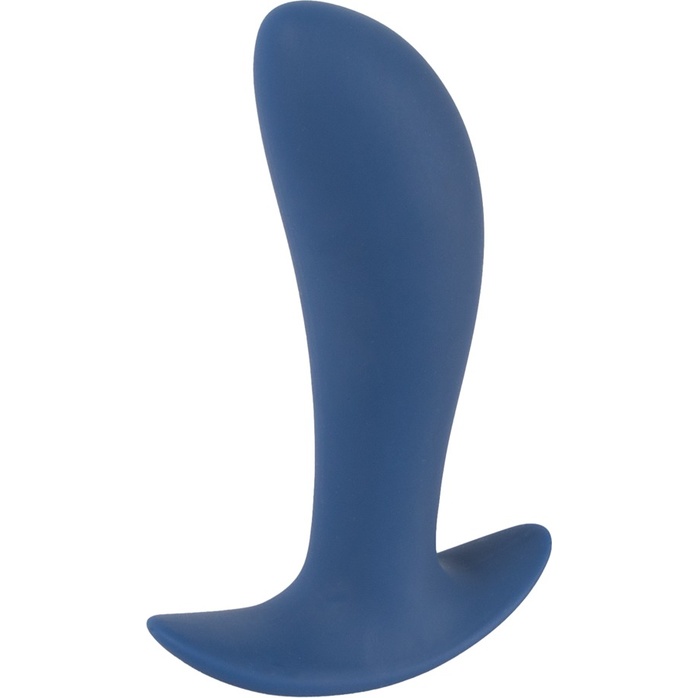 Синяя анальная втулка с вибрацией Vibrating Butt Plug - 12 см - You2Toys