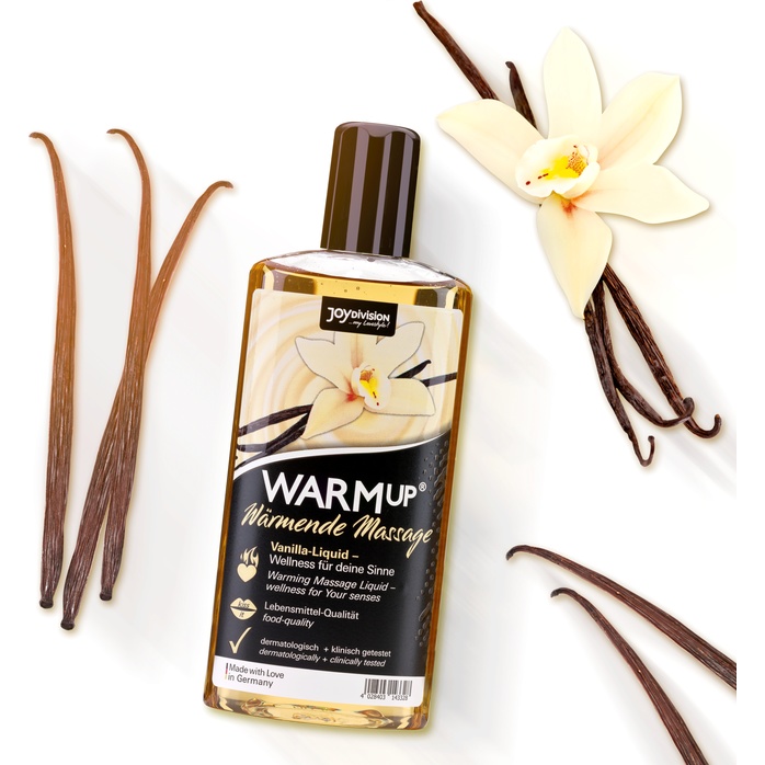 Массажное масло с ароматом ванили WARMup vanilla - 150 мл. Фотография 2.
