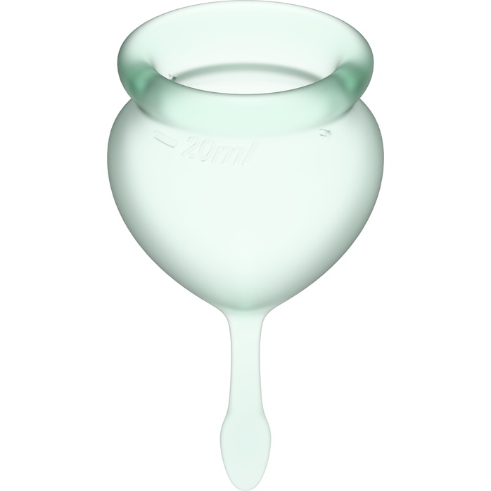 Набор зеленых менструальных чаш Feel good Menstrual Cup. Фотография 3.