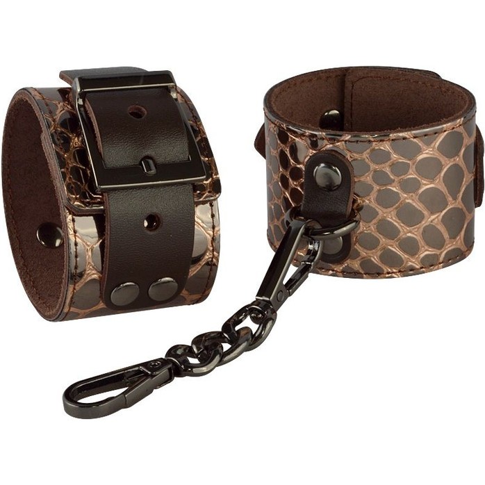 Бронзовые наручники Рептилия - BDSM accessories