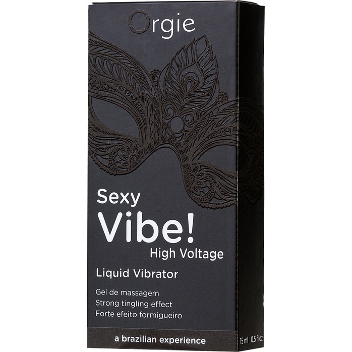 Гель для массажа ORGIE Sexy Vibe High Voltage с эффектом вибрации - 15 мл. Фотография 5.