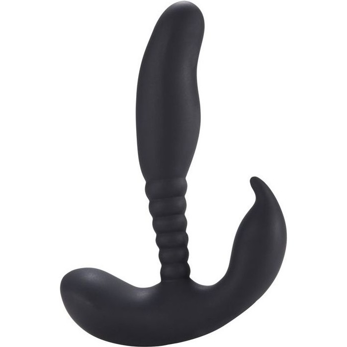 Черный стимулятор простаты Anal Pleasure Dual Vibrating Prostate Stimulator - 13,5 см