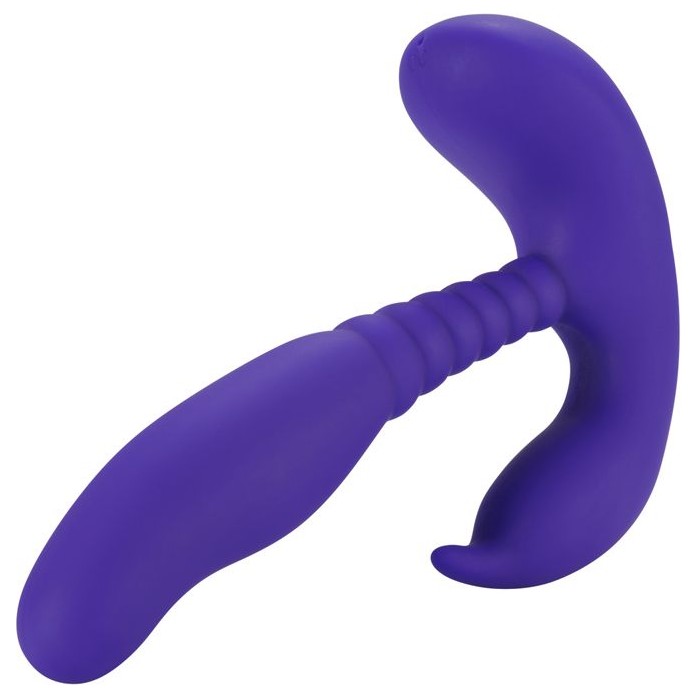 Фиолетовый стимулятор простаты Anal Pleasure Dual Vibrating Prostate Stimulator - 13,5 см. Фотография 2.