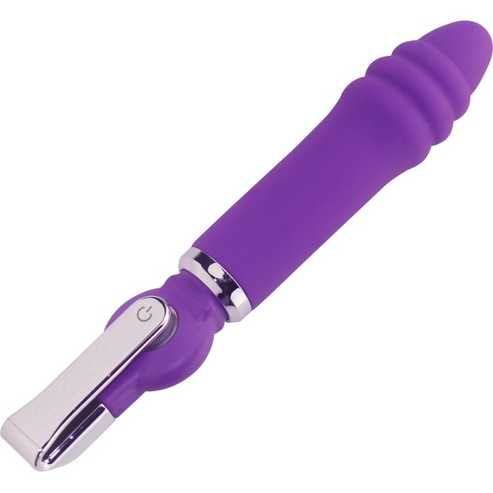 Фиолетовый вибратор ALICE 20-Function Desire Vibe - 16 см. Фотография 3.