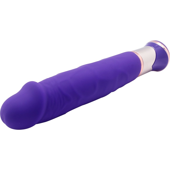 Фиолетовый вибратор ECSTASY Deluxe Rowdy Dong - 21,5 см. Фотография 3.