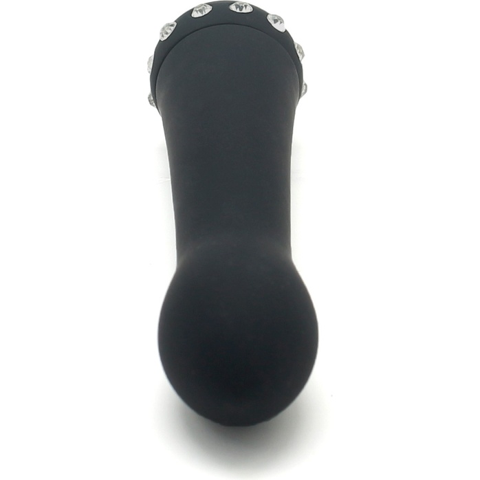 Черный вибратор SPARKLE SUCCUBI BLISS CARESSING VIBE - 14,2 см. Фотография 3.