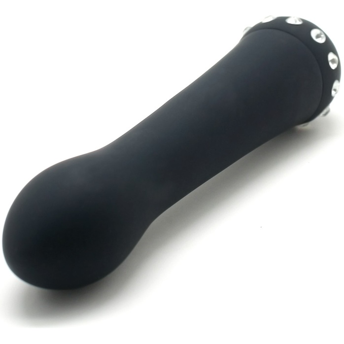 Черный вибратор SPARKLE SUCCUBI BLISS CARESSING VIBE - 14,2 см. Фотография 4.