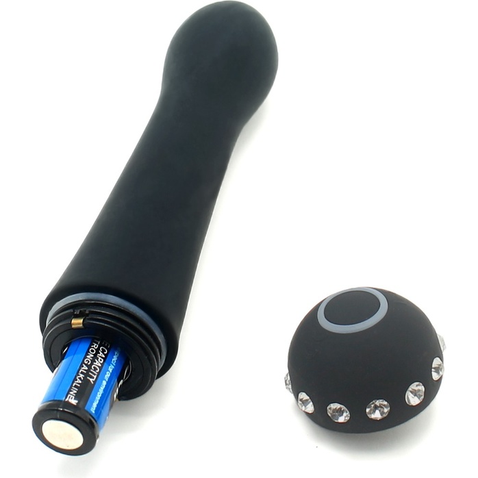 Черный вибратор SPARKLE SUCCUBI BLISS CARESSING VIBE - 14,2 см. Фотография 6.