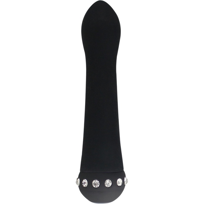 Черный вибратор SPARKLE SUCCUBI BLISS CARESSING VIBE - 14,2 см