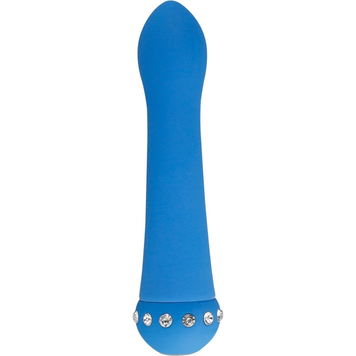 Голубой вибратор SPARKLE SUCCUBI BLISS CARESSING VIBE - 14,2 см