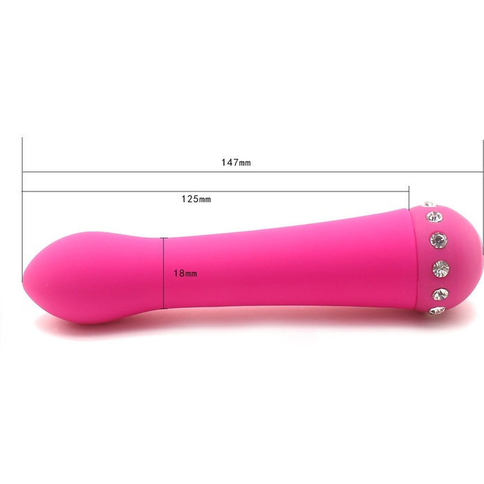 Розовый вибратор SPARKLE SUCCUBI BLISS CARESSING VIBE - 14,2 см. Фотография 2.