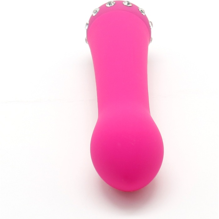 Розовый вибратор SPARKLE SUCCUBI BLISS CARESSING VIBE - 14,2 см. Фотография 4.