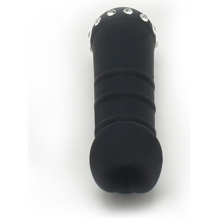 Черный вибратор SPARKLE SUCCUBI VIBRATING DONG - 14,5 см. Фотография 4.