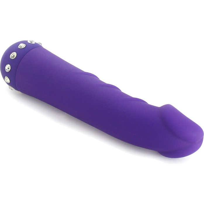 Фиолетовый вибратор SPARKLE SUCCUBI VIBRATING DONG - 14,5 см. Фотография 4.